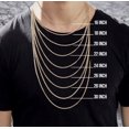 thumbnail image 4 of 14K Yellow Gold 3MM Solid Cuban Curb Link Chain Necklaces, 16-24 inch, Real 14K Gold, Next Level Jewelry, 4 of 4