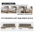 thumbnail image 4 of Sanmadrola Couch Covers Sofa Cushion Cover Slipcovers Wear-Resistant Universal Stretch Anti-Slip Sectional L Shape Sofa Covers, Chaise Lounge Sofa Slipcover, 4 of 8