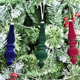thumbnail image 3 of 6 Pcs Flocked Christmas Ball Irregular Shape Shatterproof Xmas Ball Lightweight Festive Hanging Decorations for Xmas Tree Home Decor, 3 of 8