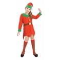 thumbnail image 2 of Forum Novelties Child's Christmas Candy Clown Red Green Striped Long Costume Socks, 2 of 2