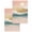 Pink, Gold, Beige, variant on Boho Mountains Kitchen Dish Towels for Drying Dishes Set of 3, Abstract Gold Sun Forest Landscapae Waffle Weave Microfiber Hand Tea Bathroom Towels Quick Dry & Absorbent Towel 15.7x23.6