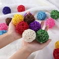 thumbnail image 5 of MLINS  10 Pcs Garden Rattan Ball Spherical Decorating Balls Colorful, 5 of 8