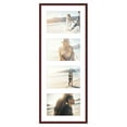 thumbnail image 2 of Brown Finish Collage Panoramic Frame - White Mat, Holds Four 5x7 Photos , UV Acrylic, Wall Hanging, 2 of 8