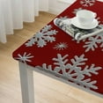 thumbnail image 5 of HAOXIT Christmas s Rectangle Square s Red Printed Table Cloths Rectangle Cover Table XL Rectangle Table Cloth Christmas 36*36, 5 of 8