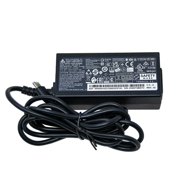 ACER 15V-3A 20V-2.25A 45W USB-C TYPE-C AC Adapter Laptop Charger Power Cord for Chromebook Swift Spin TravelMate