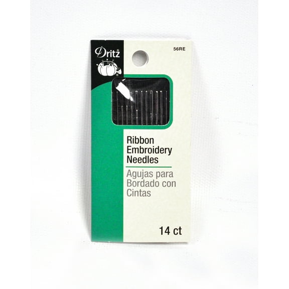 Dritz Ribbon Embroidery Hand Needle Assorted Size 56RE