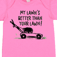 thumbnail image 4 of Inktastic Father's Day Dad My Lawn's Better Than Your Lawn Boys or Girls Baby Bodysuit, 4 of 5