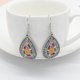 thumbnail image 3 of Colección Pendientes de gota de aceite con gancho de plata de estilo étnico para mujeres y niñas, regalos de aniversario de cumpleaños de San Valentín, 3 of 4