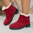 thumbnail image 6 of Wowcloth Women's Platform Round Toe Mid-Calf Boots - Fashion Casual Slip-On with Thick Lining & Low Heel Ankle Booties for Everyday Wear, 6 of 9