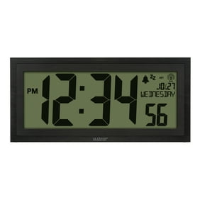 Yescom 10 Digital Lcd Day Clock With 8 Alarm Options Calendar Dementia Display Elderly Home Office Walmart Com Walmart Com