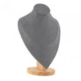 thumbnail image 3 of Jewelry Display Mannequin Bust Chain Bust Stand for Countertops Galleries 12.6x18x28cm, 3 of 8