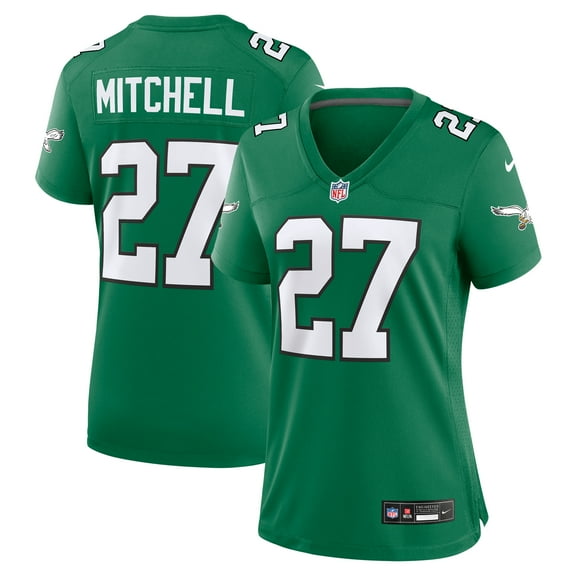 Women's Nike Quinyon Mitchell Kelly Green Philadelphia Eagles Alternate Game Jersey