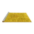 thumbnail image 2 of Ahgly Company Machine Washable Indoor Round Persian Yellow Traditional Area Rugs, 3' Round, 2 of 4
