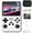 White, variant on R36S Handheld Game Console 3.5 inch Preinstalled Emulator System Transparent Purple 64GB