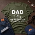 thumbnail image 3 of Jollimate Dad The Toughest Job Shirt, Men's Dad Shirt, Father Gift Tee, Gift for New Dad, 3 of 6