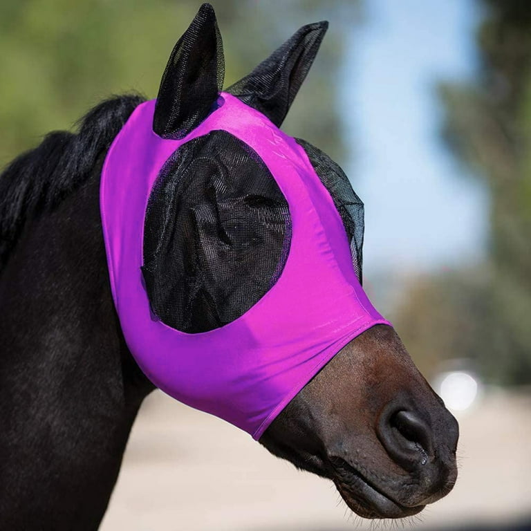  SmithBuilt Horse Fly Mask (Blue, Horse) - Mesh Eyes