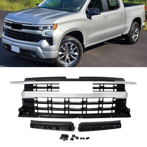 For 2022-2024 Chevrolet Silverado 1500 LTZ RST 85516947 Front Upper Grille Assembly