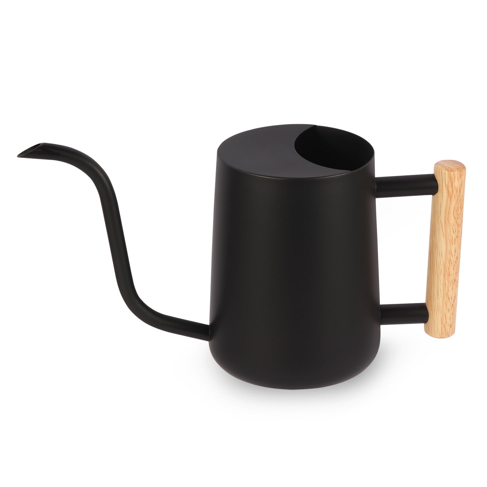 Watering Can Indoor Plants, 35oz Small Stainless Steel Metal Watering Can Modern Decorative Watering Pot with Long Spout for Indoor House Plant Bonsai Garden Flowers (Copper) - BLACK