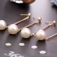 thumbnail image 4 of Boucles d'Oreilles Longues en Perles pour Femmes et Filles; Boucles d'Oreilles Pendantes Mignonnes pour Mariage Fête, 4 of 7