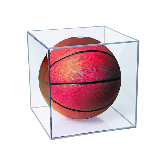 Basketball Clear Square Display Case with UV Block