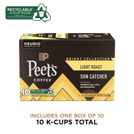PEET’S COFFEE, SUN CATCHER LIGHT ROAST COFFEE PODS – 10CT CARTONS