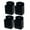 Black, variant on SHISUYAN 4pcs Remote Control Holder Wall Mount Remote Controller Holder Remote Holder Wall Organizer