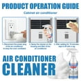 thumbnail image 2 of Air Conditioner Cleaner Deep Cleaning Radiators Fan Blade Remover Stain Deodorizer Smell Multipurpose Foam Cleaner Sprayer 60ml, 2 of 5