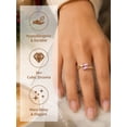 thumbnail image 4 of FindChic Gold Plated Rings for Women CZ October Birthstone Ring Adjustable Open Rings Wedding Engagement Stackable Bands Birthday Christmas Jewelry Gifts Her Wife Mom Stocking Stuffers Ideas, 4 of 8