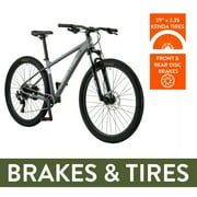 Ozark Trail M.2 Ridge 29 in Mountain Bike, Medium 17 in Frame, Fits Riders 5 ft 7 in - 5 ft 11 in, Gray, Adult, Unisex