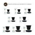thumbnail image 6 of The HC Companies Prima Planter Round Plastic Plant Pot - Rolled Rim, Drainage - 16", Black, 6 of 7