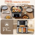thumbnail image 4 of Air Fryer 7.5QT Oven with 8-in-1 Multi Function, Visible Window and Touchscreen, Versatile Air Fryer for Roasting, Baking, Reheating Healthy Meals, Black, 100 Liners Gift, 4 of 10
