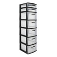 thumbnail image 2 of MQ Eclypse 7-Drawer Plastic Storage Unit, Black, 2 of 13