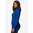 thumbnail image 3 of Jessica London Women's Plus Size Ribbed Cotton Turtleneck Sweater, 3 of 4