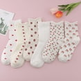 thumbnail image 2 of Calcetines de algodón bonitos de estilo coreano para primavera y verano, calcetines de longitud media con rizos y flores pequeñas para niños, calcetines de moda, 2 of 6
