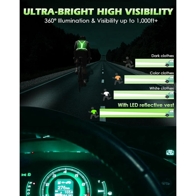 LED Reflective Vest, Rechargeable Safety Gear photo 3