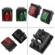 thumbnail image 2 of 4Pcs Boat Rocker Switch, Waterproof Switch, Mini SPST Type Rocker Switch ON-OFF Red Green Lamp 4 Pin 2 Position, 2 of 5