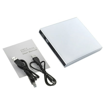 Slim External Optical Drive USB 2.0 DVD Combo DVD ROM Player -RW Writer Plug and Play for Macbook Laptop Desktop