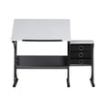 thumbnail image 1 of Sd Studio Designs 2 Piece Eclipse Ultra Center/Drawing Table With Stool, Angle Adjustable Top, Storage Shelves, And Drawers, 1 of 1