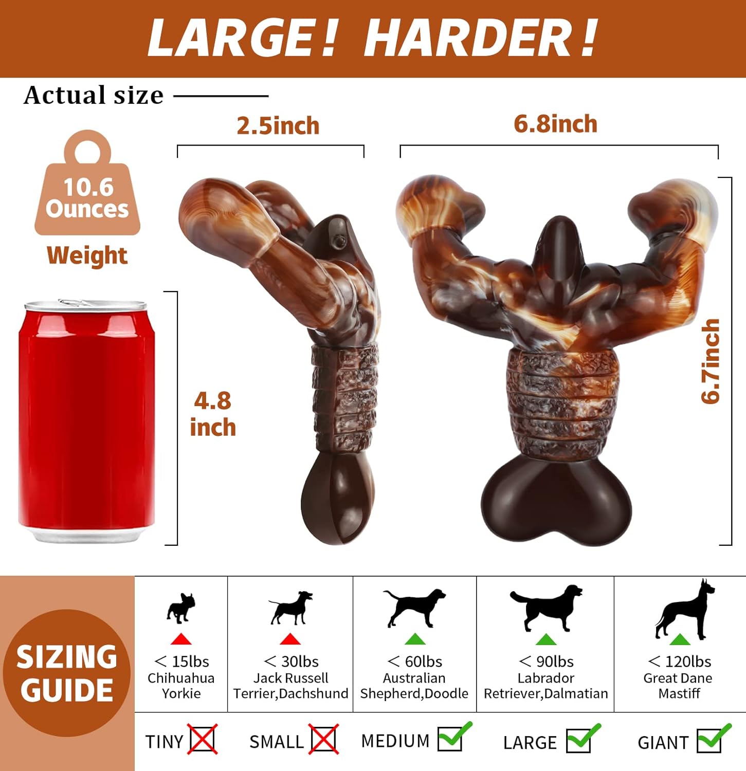 Aelflane Bacon Flavored Dog Chew Toy for Aggressive Chewers photo 6