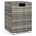 thumbnail image 2 of Costway 16" Rattan Propane Tank Cover Hideaway Side Table 20 lbs Propane Gas Holder Gray, 2 of 10
