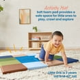 thumbnail image 3 of ECR4Kids SoftZone Square Dance Folding Activity Play Mat, 48in Square, Baby Essentials, Earthtone, 3 of 9