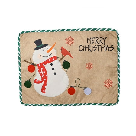 

Christmas Kitchen & Table Linens Lightweight Cute Lovely Interesting Placemat for Christmas Festival Party Decor Old Man