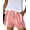 Pink, variant on Women's Loose Fit Comfortable Elastic Waist Band Casual Shorts