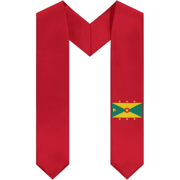 DABOYOZHZH Grenada Flag Graduation Stole Shawl Sash Honor For Study Aboard International Students