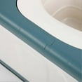 thumbnail image 2 of Portable Toilet Foldable Strong Load Bearing Mobile Bedside Commode Chair With Wide Seat For Adults Elderly Pregnancy, 2 of 5