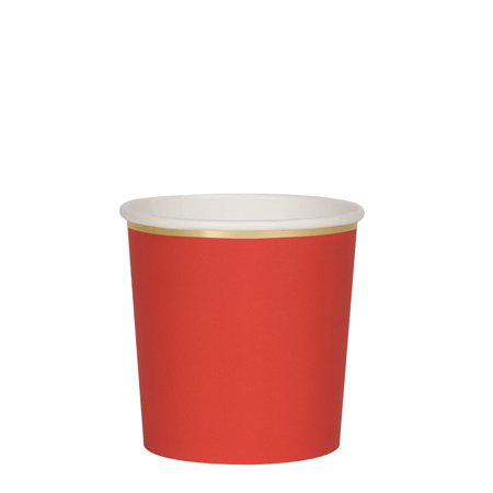 Meri Meri Red Tumbler Cups, 8ct