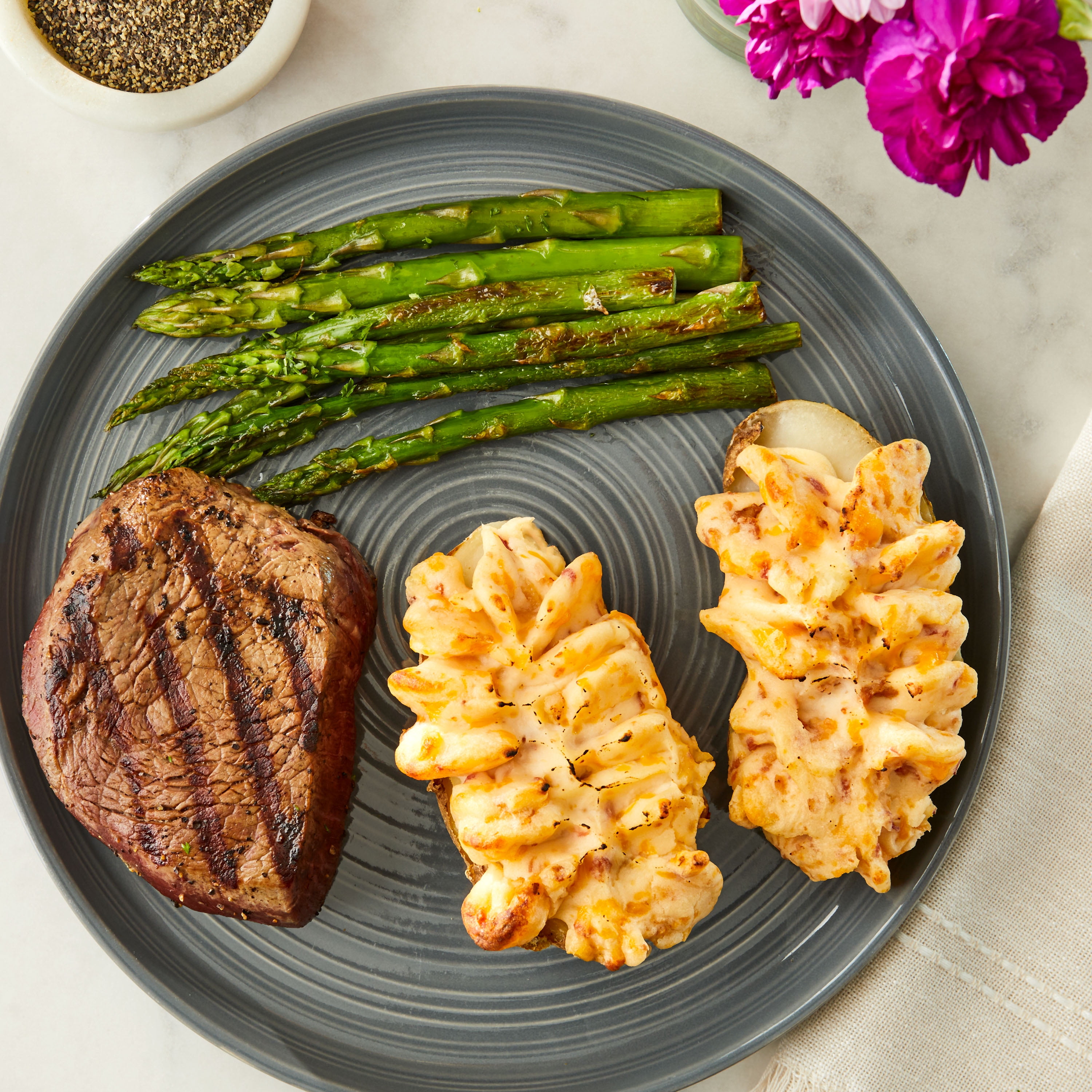 Great Value Cheddar and Bacon Twice Baked Potatoes, 10 oz (Frozen)