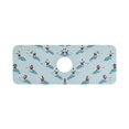 thumbnail image 7 of Yayeee Faucet Mat for Kitchen Sink 14.7" Diatomite Long Splash Guard Pad, Blue Ice Hockey, 7 of 7