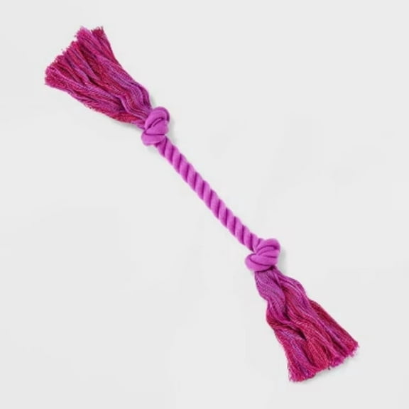 10" Mini Rope Dog Toy - Purple