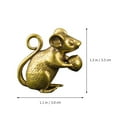 thumbnail image 2 of 1Pc Brass Mouse Charm Jewelry Making Charm Copper Rat Pendant Keychain Pendant, 2 of 9